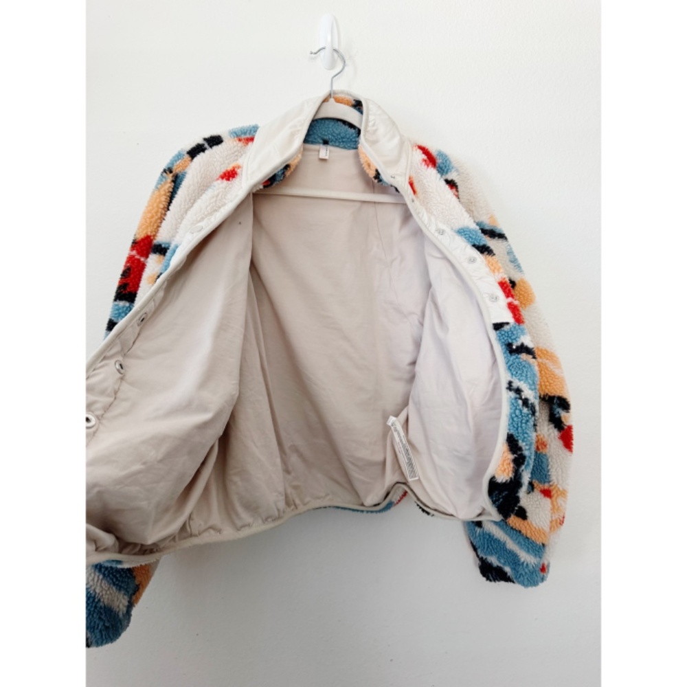 Free People Hit the Slopes Fleece Jacket in Multi Combo XS - Picture 8 of 10